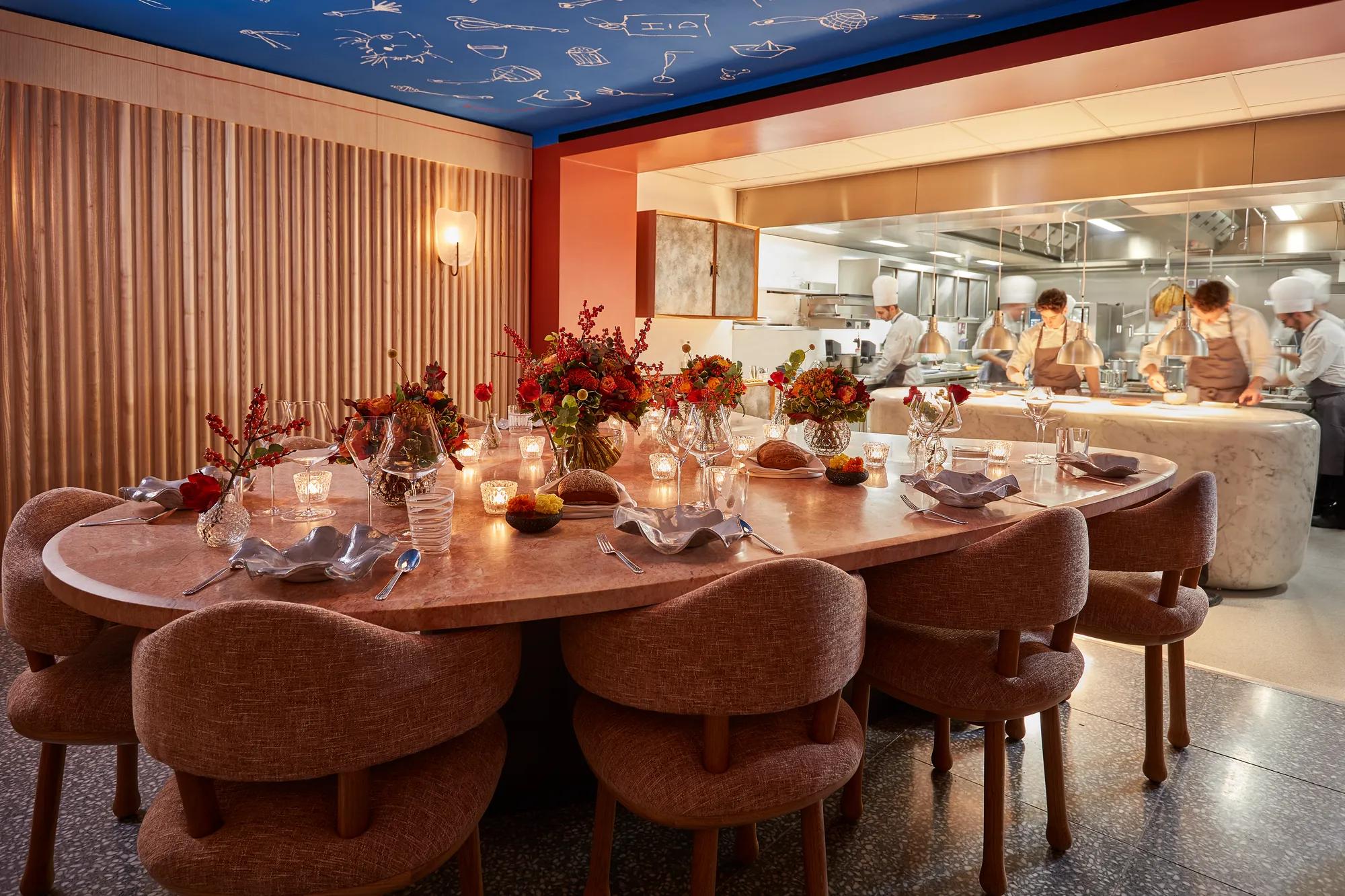 Chef's table private dining at The Connaught