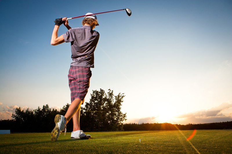 A golf day on the course